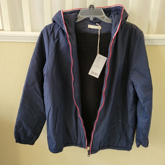 Mango Kid's Faux Fur Lining Hooded Jacket - Picture 2 of 9